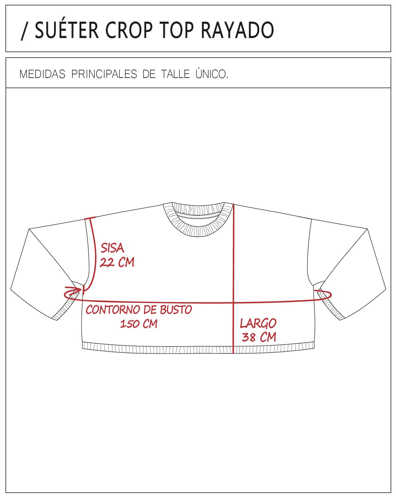 Suéter Crop Top RAYADO - Image 14